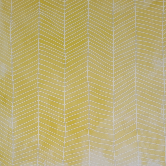 Yellow Geometric Wall Art in Black Frame - Picture 2 of 4